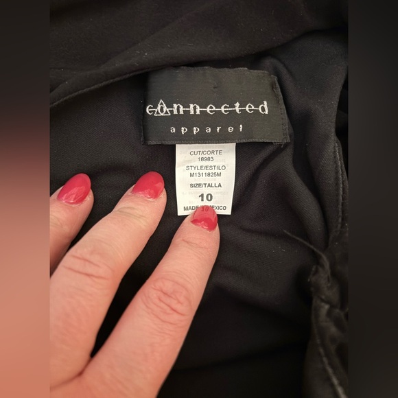 ‼️ Sale ‼️ Connected Apparel Black Ruffly Dress - Picture 12 of 16